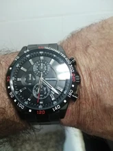 Belushi-Reloj de pulsera de lujo para hombre, cronógrafo de cuarzo, de acero inoxidable, Original
