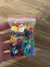 50 Uds. De diamantes de cristal acrílico para juegos de mesa, peón de piedra Irregular para juegos de mesa, accesorios de 22 colores, 14x11mm