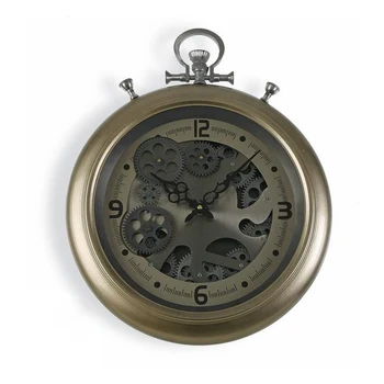 

Wall Clock Metal MDF Wood/Crystal (7 x 50 x 40 cm)