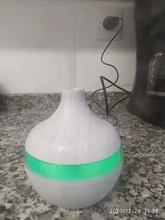 Humidificador de aire eléctrico de 300ML con USB, difusor de Aroma, niebla, aceite de grano de madera, aromaterapia, Mini, con 7 luces LED, para coche, casa y oficina