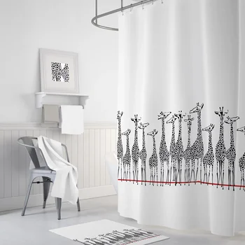 

Tropic Giraffe Single Wing Bath Curtain