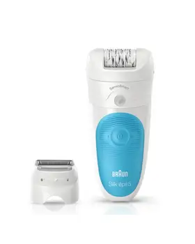 

BRAUN SILK-EPIL 5 5/890 WET AND DRY depilator-Wireless-SENSOSMART technology-DRY/WET use-2 speeds-5 EXTRA