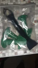 Juego de espátulas de boquilla de silicona reutilizable, herramientas calafatear