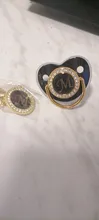 Chupete y Clip para bebé, de lujo, negro, ostentoso, letra del alfabeto M, letra dorada, 26 iniciales de nombre único, regalo para Baby Shower