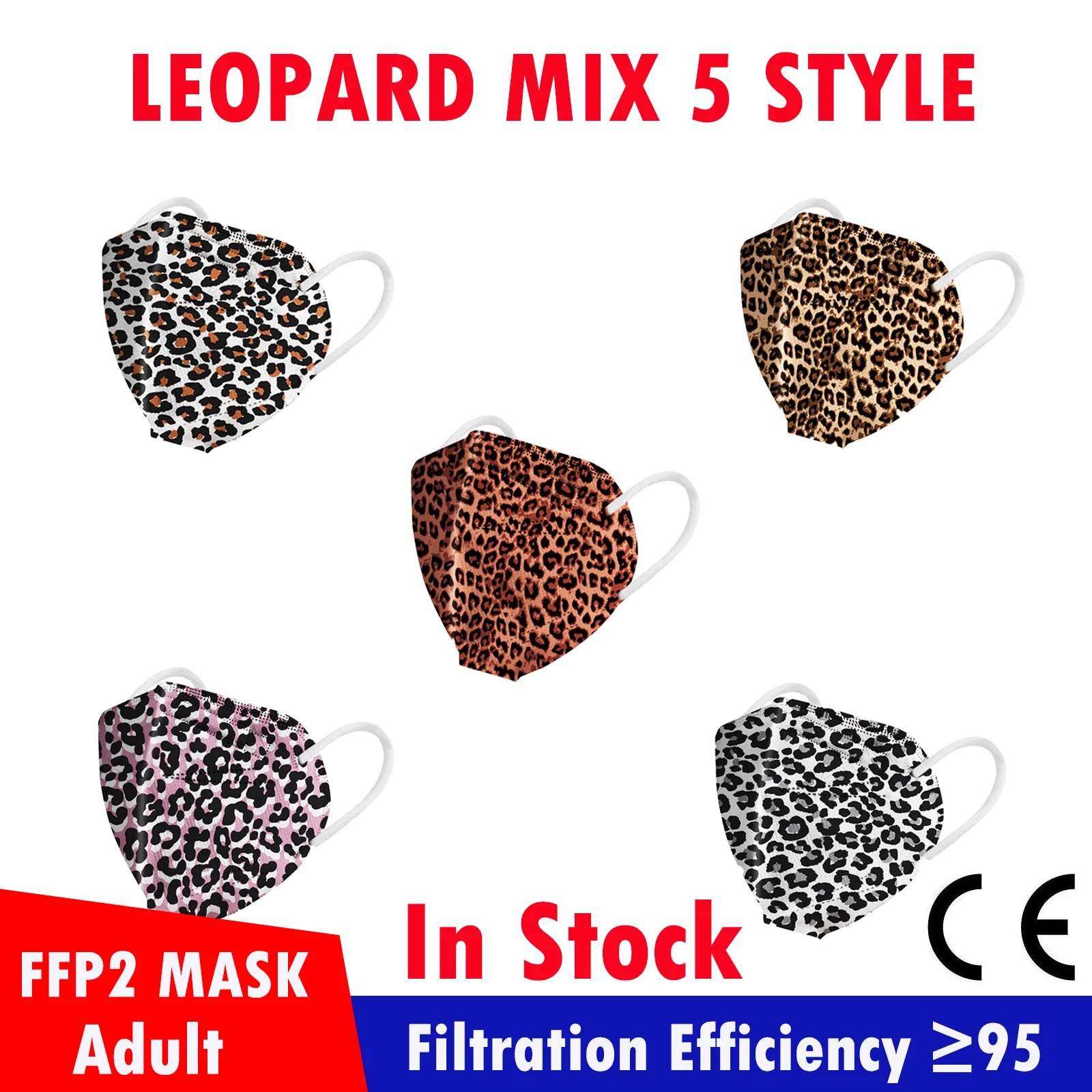 10 Uds mujeres mascarilla fpp2 homologada de moda leopardo Sexy impreso cara máscara kn95 máscara de seguridad Personal ffp2 mascarillas