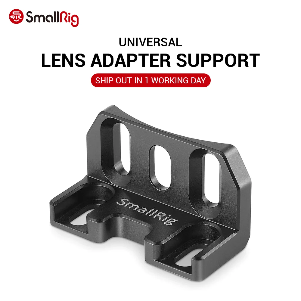 

SmallRig Lens Adapter Support Underneath Camera Cage and Connecting to Metabones Tripod Foot -1764