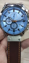 Superior de la marca de lujo de reloj cronógrafo reloj de cuarzo de los hombres relojes deportivos ejército militar reloj CURREN Relogio Masculino