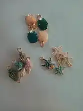 ¡Caliente! Conjunto de 13 unidades de colgantes de concha de mar, accesorios hechos a mano para hacer manualidades o decoración