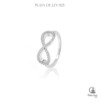 

Anillo Plata de Ley 925 INFINITO CIRCONITAS Joyería Silver C500