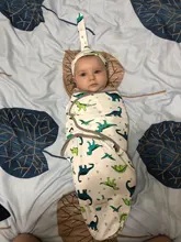 Manta y gorro con envoltura de capullo para recién nacido, bolso de pañales de algodón, saco de dormir estilo sobre para bebé, ropa de cama