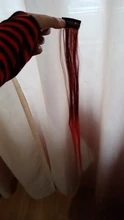 HUAYA-extensiones de pelo sintético de colores, horquillas largas y rectas para el pelo, pasadores