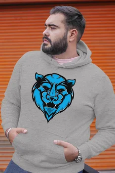 

Angemiel Wear Tigress Tiger Gray Men 'S Hooded Sweatshirt