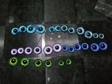 Mezclado con 8mm 10mm y 12mm redondo en París dragón de ojos de vidrio Cabochon foto camafeo accesorios DIY 30 unids/lote K06024