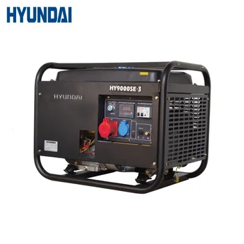 

Gasoline generator Hyundai HY 9000SE-3 Power home appliances Backup source during power outages Benzine power stations