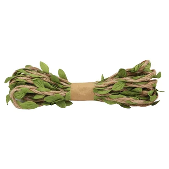 

2ar206 decorative rope with leaves, 3 M. (green)