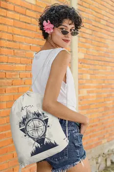 

Angemiel Bag Cosmic Triangle And Compass Cloth Backpack