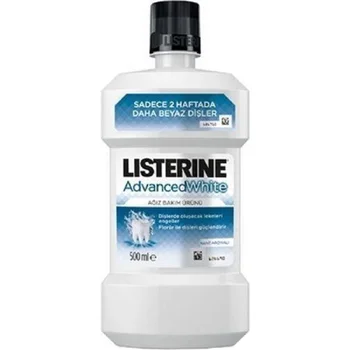 

Listerine Advanced White 500 ml Gargle Mouthwash Antibacterial Mouthwash Oral Rinse Tooth Care White Teeth
