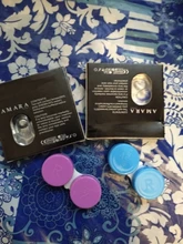 AMARA-lentillas cosméticas, lentillas de colores para ojos, bonitas, serie negra, 1 par