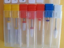 Brocas de cerámica afiladas para uñas, 1 Uds., fresas giratorias para manicura, utensilios eléctricos de pedicura, accesorios para uñas