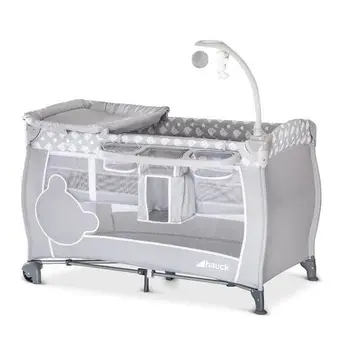

HAUCK Baby Center Crib plush-Gray