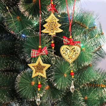 

Lot of 12 units of heart-shaped Christmas pendant, christmas ornaments for Christmas tree decoration 2020