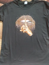 Black T-Shirt Tops Lips-Print Streetwear Leopard Female Harajuku Women Femme Summer ZOGANKIN