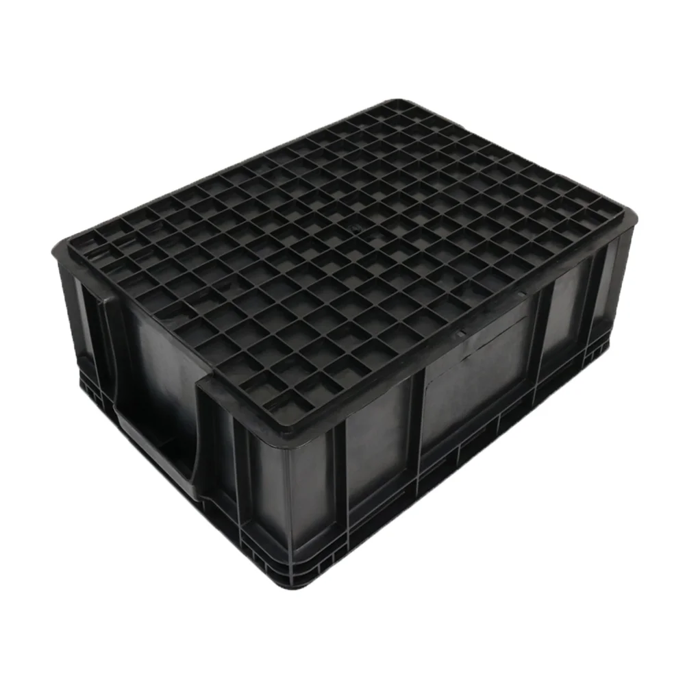 Q-CB4 420X310X155mm Esd Conductive Containers Plastic Box Tote Bin 