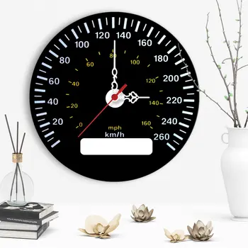 

Decorative Speed Indicator Design Wooden Wall Clock