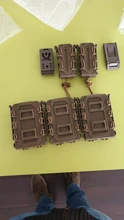 Bolsa de revista táctica Molle para Ar15 M4 5,56 7,62 9mm escorpión rápido Mag de liberación rápida Mag TPR funda con cubierta caja de engranaje de caza