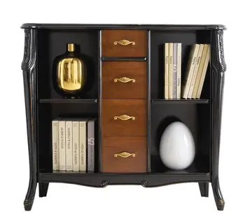 

Low two-color with 4 drawers Bookcase 'Beautiful Line'