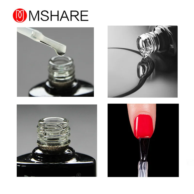 MSHARE Base Coat UV Nail Polish Soak Off 250g Large Volume nail gel nail polish gel polish base and top coat