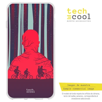 

FunnyTech®Silicone Case for Samsung Galaxy A50 L Stranger Things Silhouette Eleven vers.2