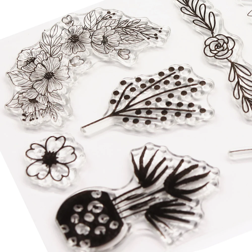 Creative Path Clear Stamps Seal Transparent Silicone Garden Reusable DIY Crafts Scrapbooking Cardmaking Journaling Decorations