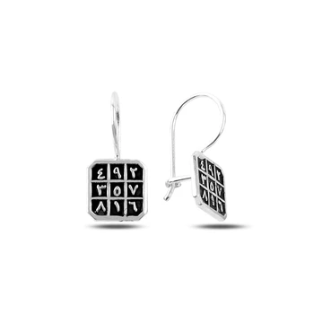 

KUTAYDAN Numerological Earrings 925 Sterling Silver