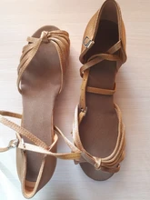 Zapatos de baile latino para niñas y niños, EU24-41 de Tango de tacón bajo, Envío Gratis