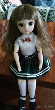 Muñeca BJD de 30 Cm, conjunto de vestido de invierno, 21 articulaciones móviles, maquillaje, bonita, ojos marrones, muñeca con falda nueva de moda, juguete para regalo DIY, 1/6