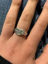 Nuevo creativo de la cara llorando anillos para mujer moda mujer anillo ajustable joyería damas Bar joyas del Club nocturno regalos triste amor anillo