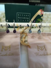 Kuololit-pendientes de piedra preciosa de diasporo para mujer, aretes con Clip, Color plata sólida 925, hechos a mano, joyería fina de boda