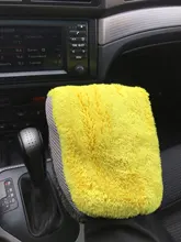Guantes de lavado de coches microfibras de Coral de limpieza lavar herramientas grueso paño de limpieza de cuidado de doble cara-de-guante de limpieza Mitt