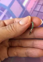 Pendientes pequeños de arcoíris de Playa de Ley 925 para mujer, con personalidad, animal, serpiente, abeja, mariposa, de plata y oro, 1 unidad