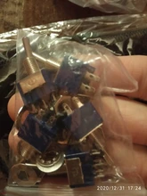 Interruptor de palanca en miniatura de un solo polo, doble tiro, ON-ON, 120VAC, 6A, 1/4 pulgadas, MTS-102 de montaje, 103, 202, 203, 5 uds.