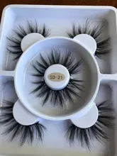 Pestañas postizas naturales, 3 pares, maquillaje largo 3d de visón, extensiones de pestañas de vizón para belleza, novedad de 2021