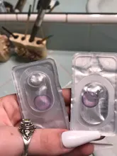 EYESHARE-1 par (2 uds) de lentes de Color de cristal Natural, para cosméticos para ojos, lentillas de contacto