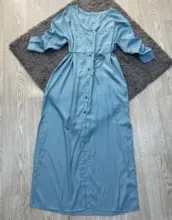 Tunic Beach Cover-Up Sarong Kaftan Swim-Wear Long Cotton -Q1111 Saida-De-Praia Vestido