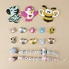 1Pc New Baby Silicone Teether BPA-Free Cartoon Bird Bee Baby Necklace Pendant Silicone Teether Baby Teeth Care Chewing Toy 5