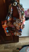 Bolso plegable de gran capacidad para compras, bolsa de gran capacidad, ecológico, con estampado, a la moda, novedad