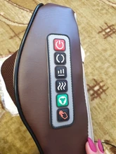 Novedosa almohada de masaje 3 en 1 para cuello, espalda, hombros y cintura, masajeador corporal, regalo para aliviar el dolor, fácil de llevar, para coche, hogar, enchufe europeo