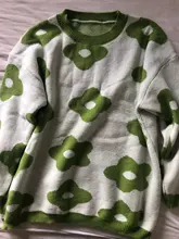 Suéteres de moda para mujer, jerséis de flores para invierno