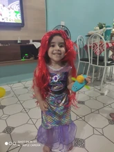 Vestido de sirena Ariel para niña, disfraces de Cosplay para niña pequeña, conjuntos de vestido de sirena, ropa de Halloween para niños