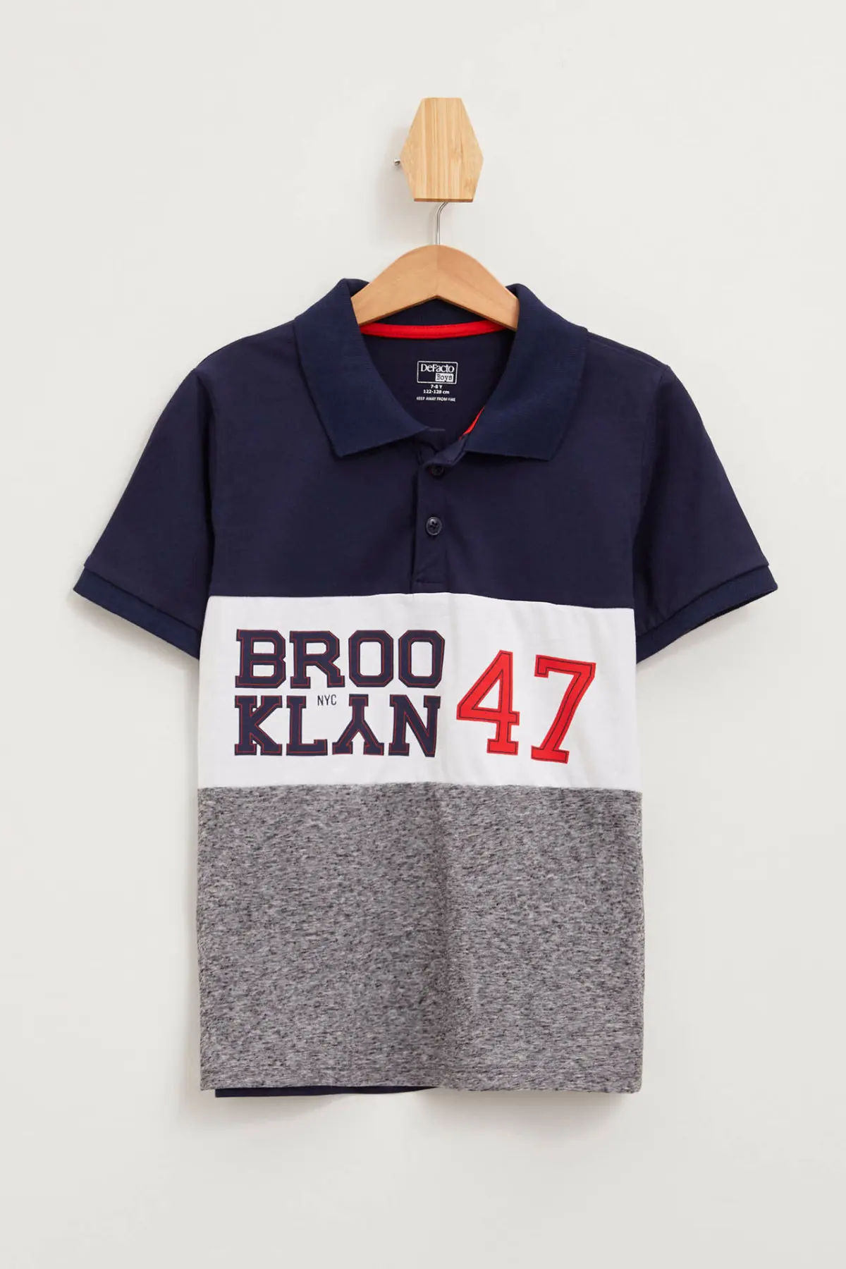 DeFacto/Модная рубашка поло для мальчиков Повседневные детские удобные топы в